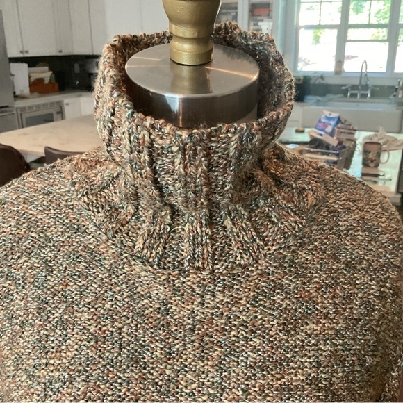 Oona Marled Hand Knit Turtleneck Jumper Sweater Made in New England Medium - Picture 5 of 12